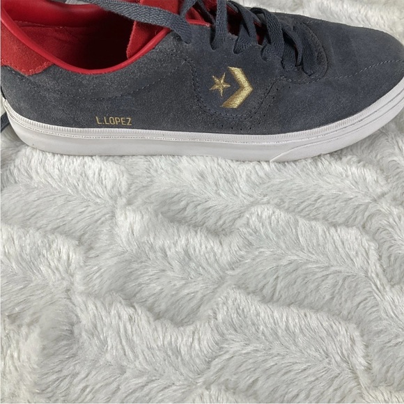 Converse Mens Size 5 Women’s 6.5 Louie Lopez Pro Ox Suede Sharkskin/Casino - Picture 7 of 12